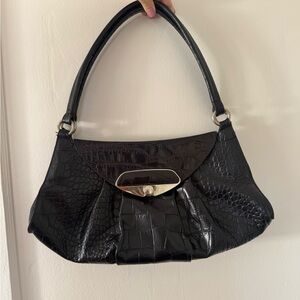 Furla Brera crocodile embossed bag